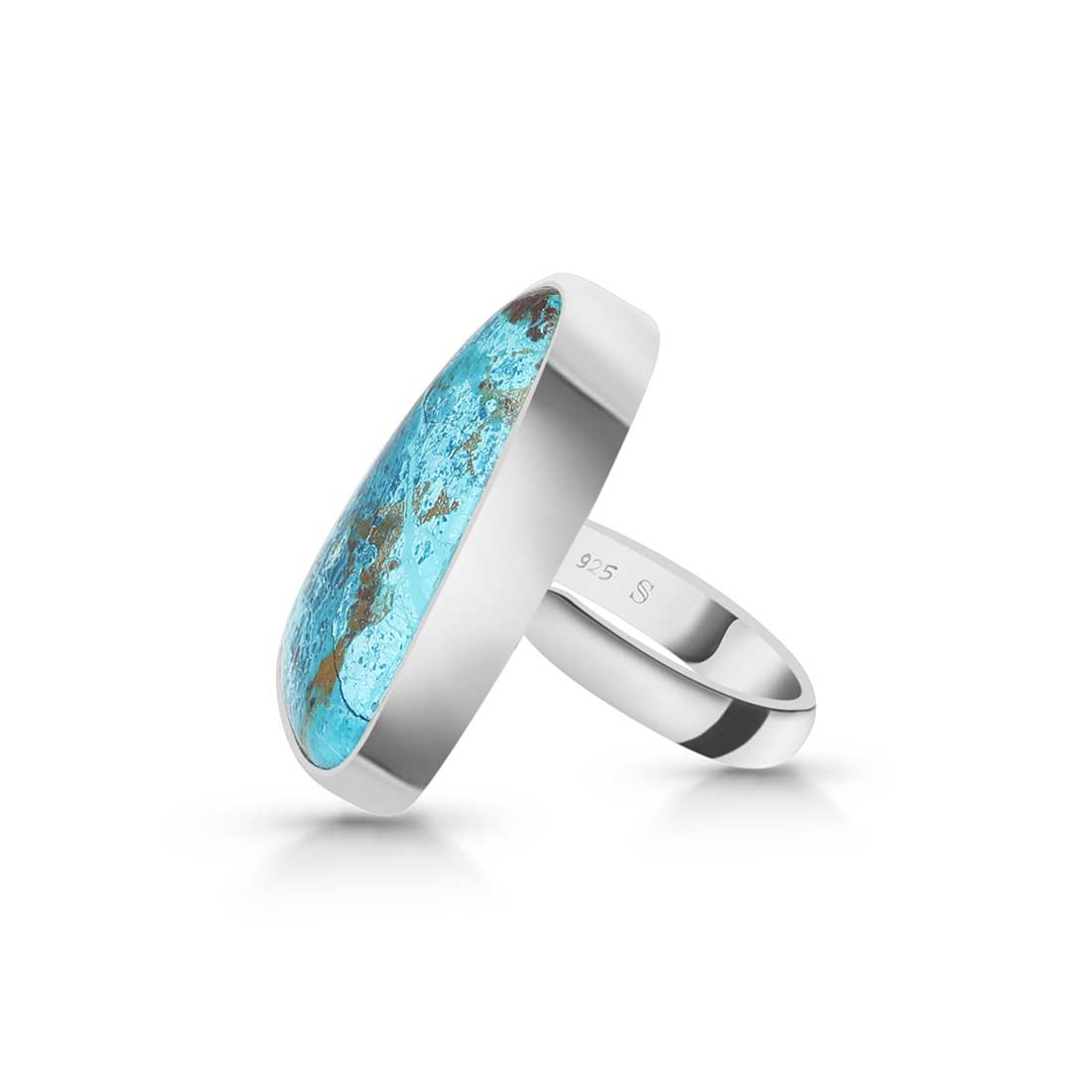 Shattuckite Adjustable Ring -(STK-R-9.)