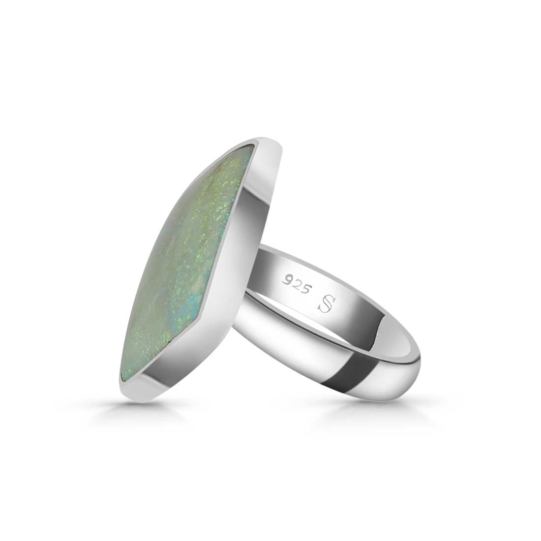 Sterling Opal Adjustable Ring-(STO-R-3.)