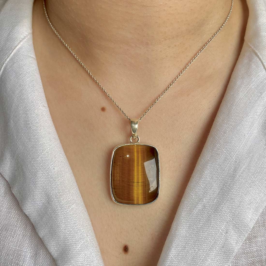 Tiger Eye Pendant-(TGE-P-26.)