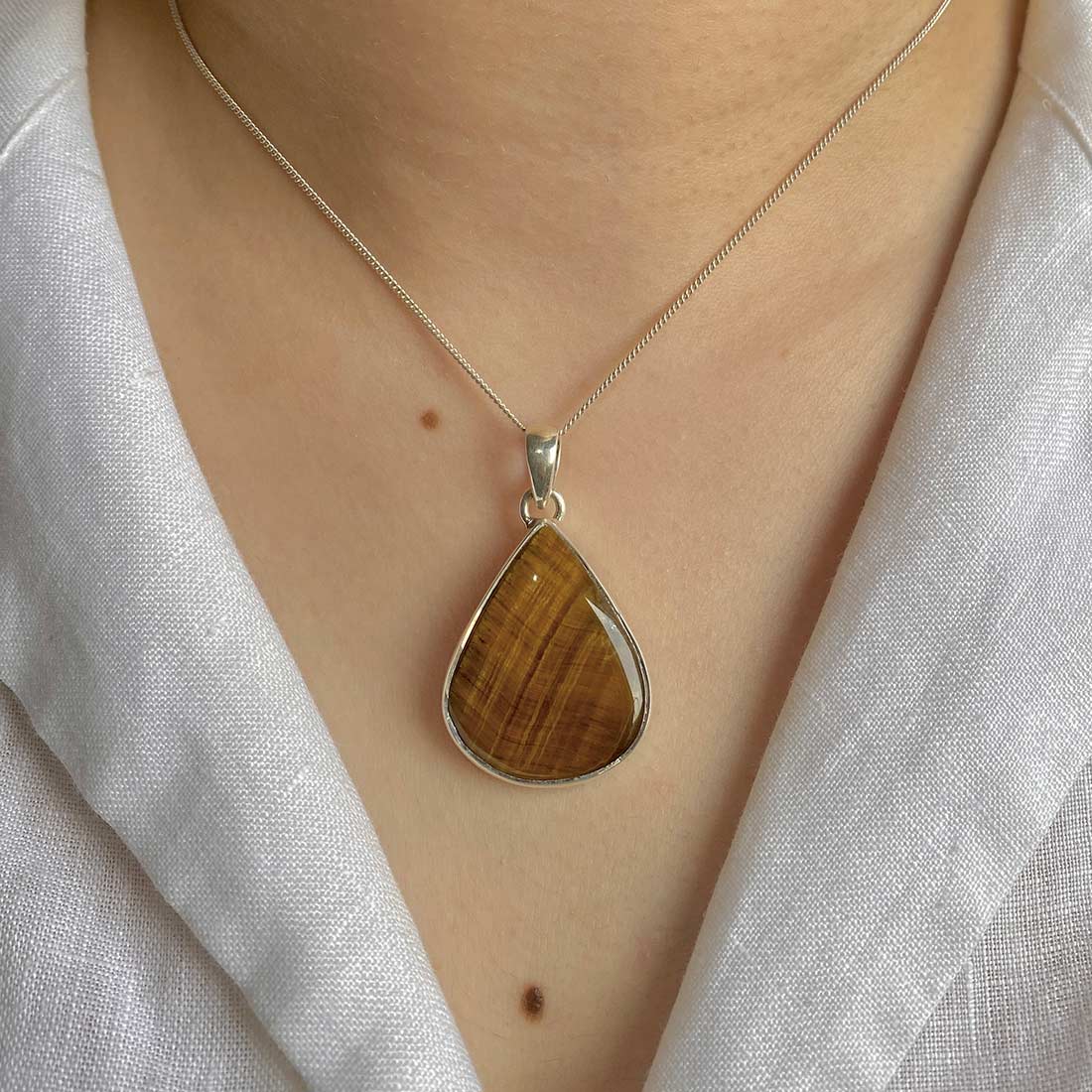 Tiger Eye Pendant-(TGE-P-7.)