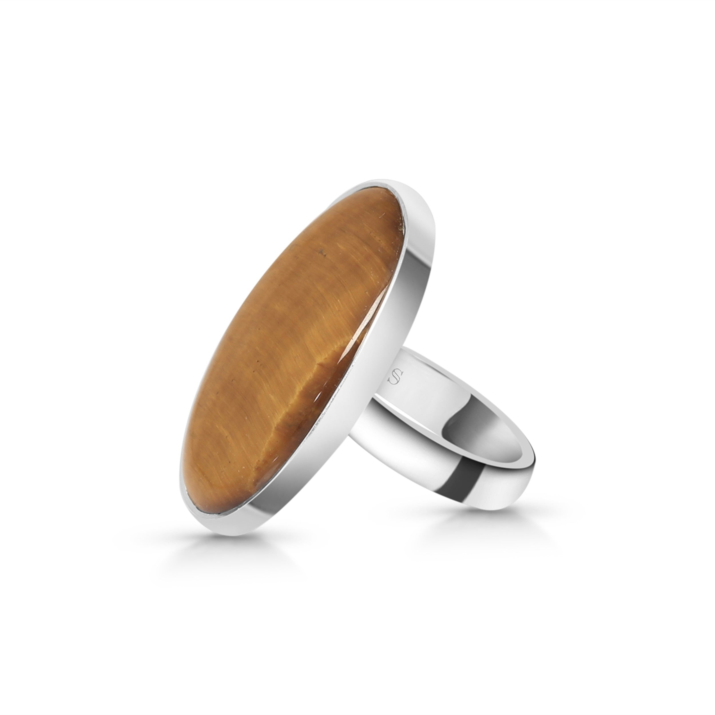 Tiger Eye Adjustable Ring-(TGE-R-12)