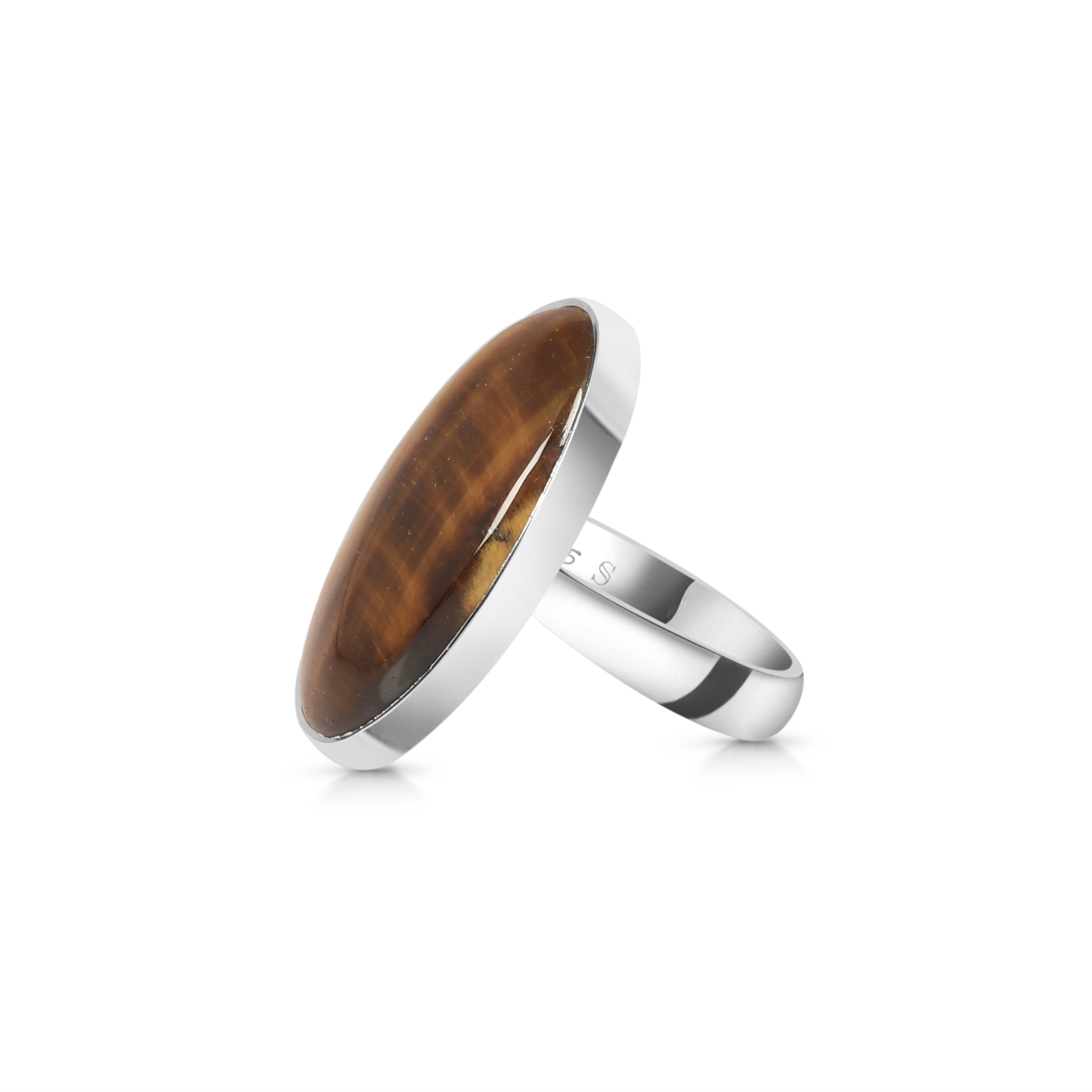 Tiger Eye Adjustable Ring-(TGE-R-15)