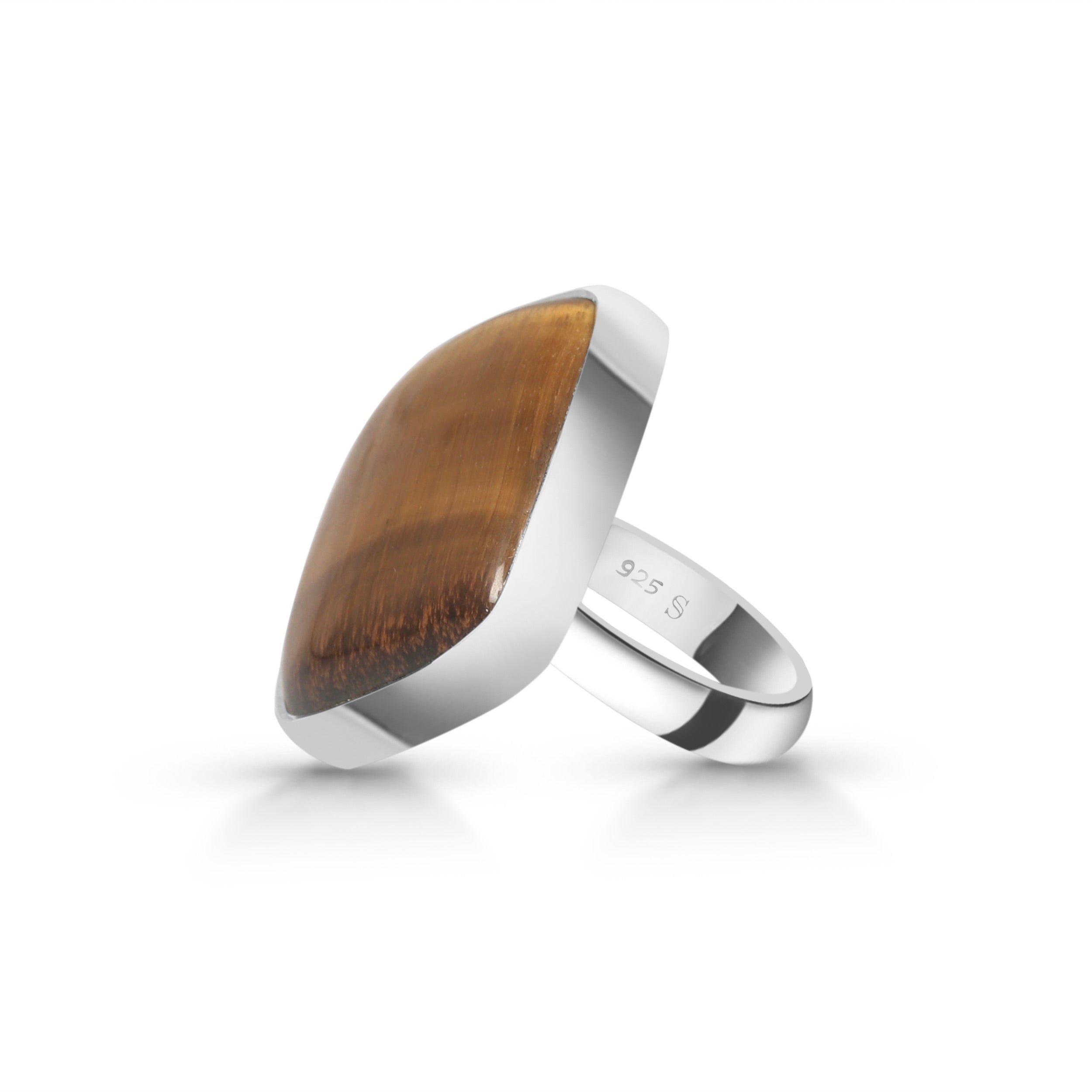 Tiger Eye Adjustable Ring-(TGE-R-21)