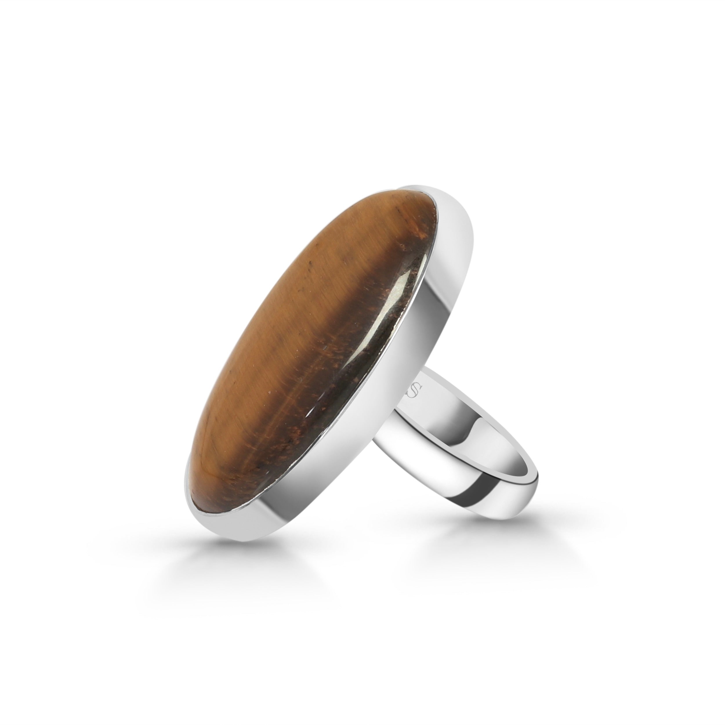 Tiger Eye Adjustable Ring-(TGE-R-30)