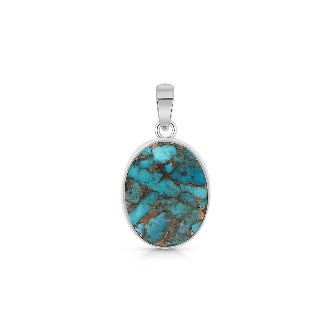 Turquoise (Copper) Pendant-(TRC-P-1.)