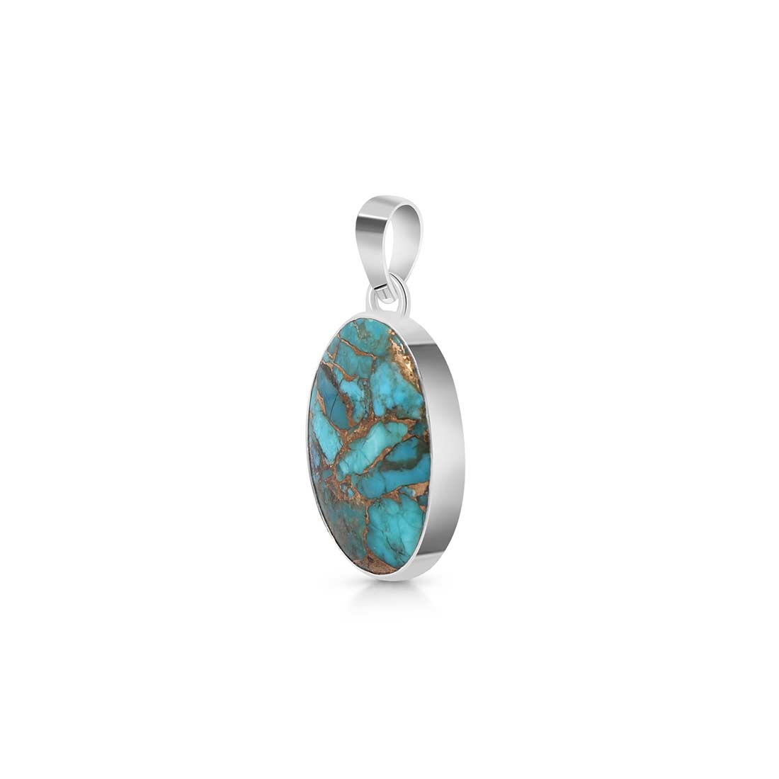 Turquoise (Copper) Pendant-(TRC-P-23.)