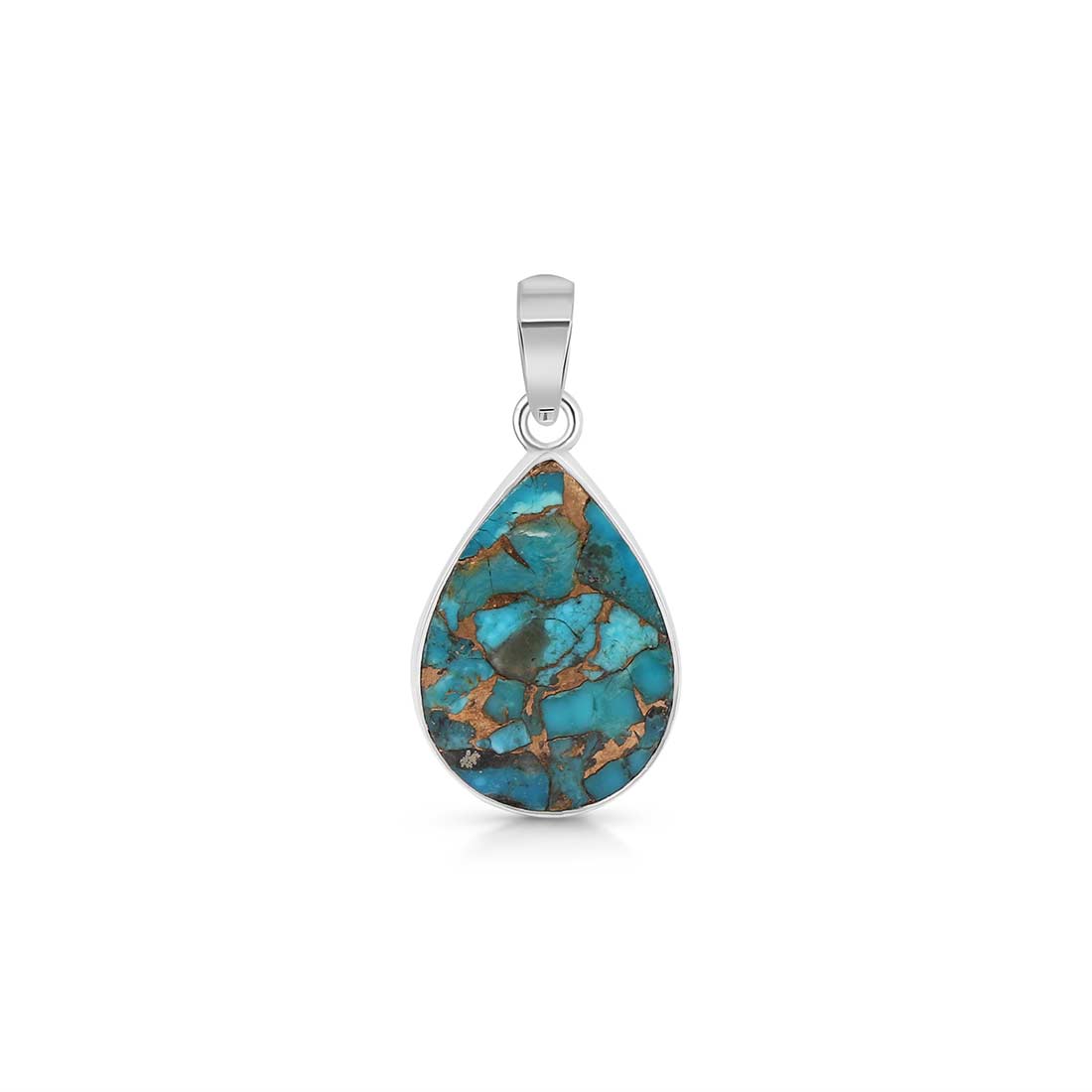 Turquoise (Copper) Pendant-(TRC-P-3.)