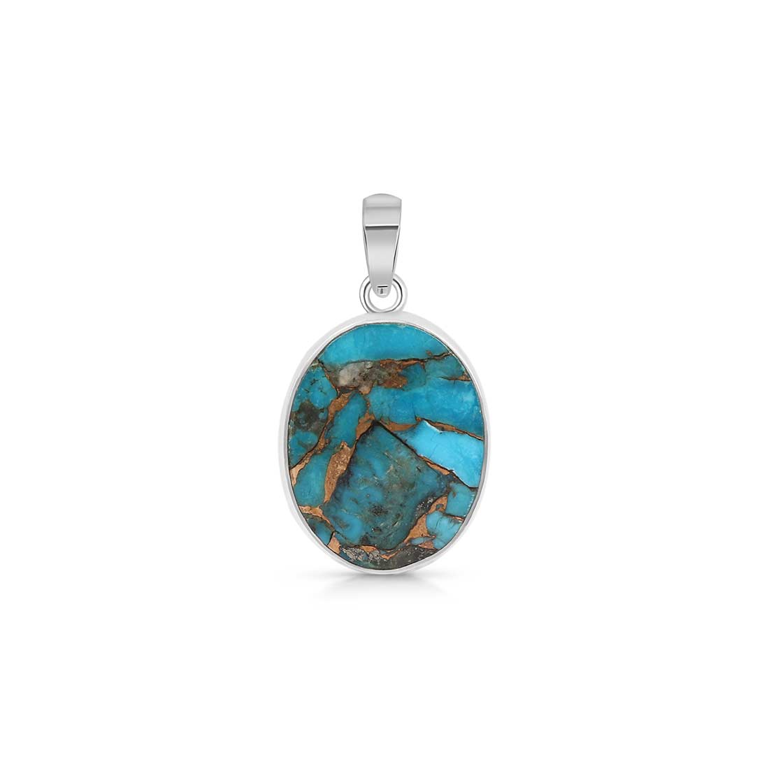 Turquoise (Copper) Pendant-(TRC-P-4.)