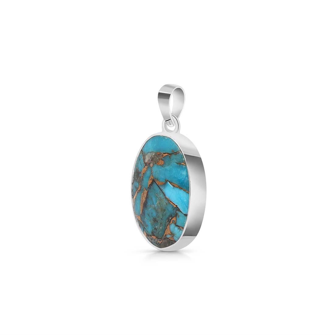 Turquoise (Copper) Pendant-(TRC-P-4.)