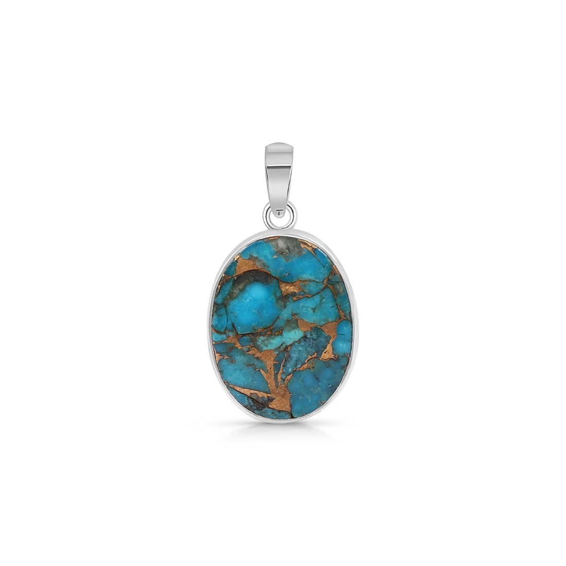 Turquoise (Copper) Pendant-(TRC-P-5.)