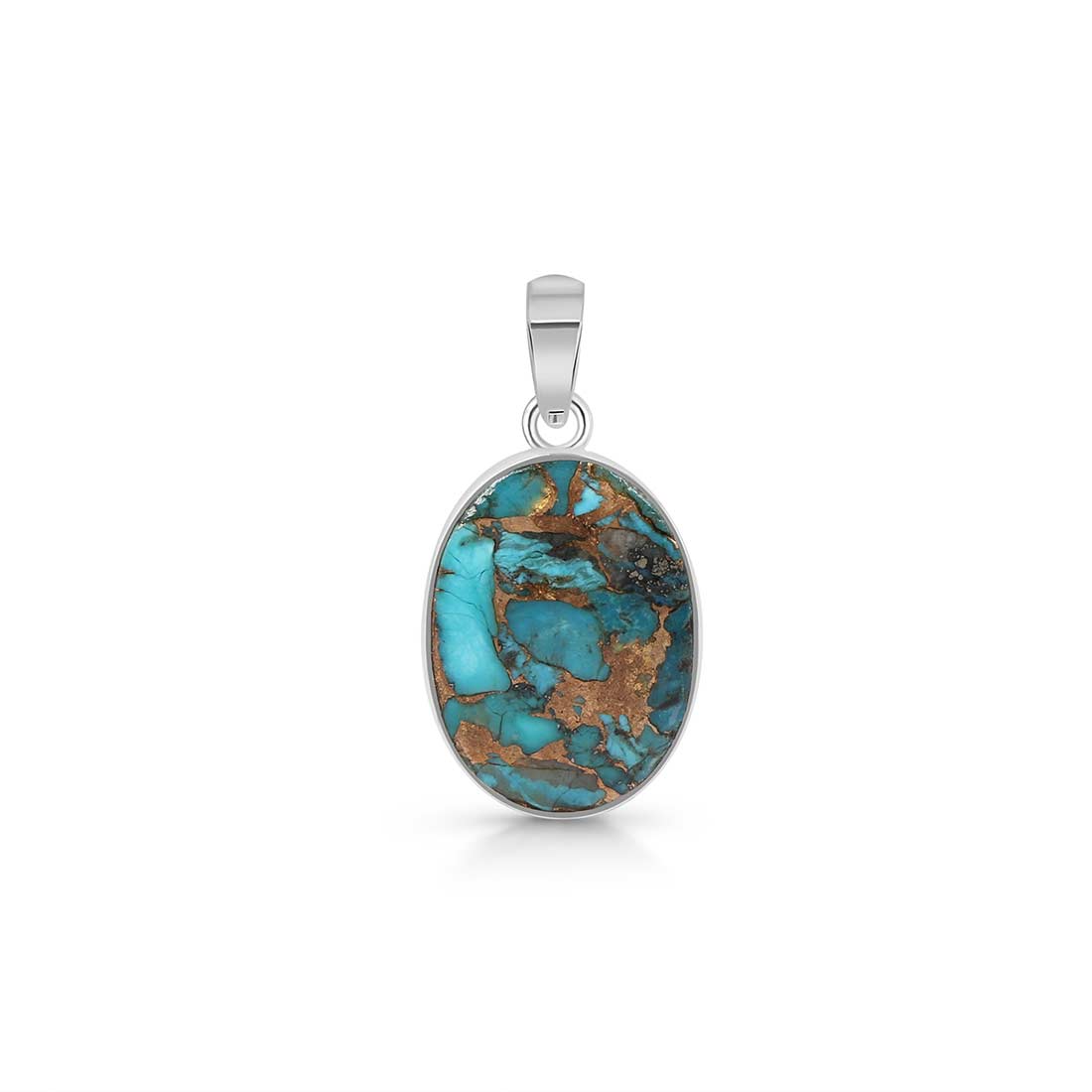 Turquoise (Copper) Pendant-(TRC-P-6.)