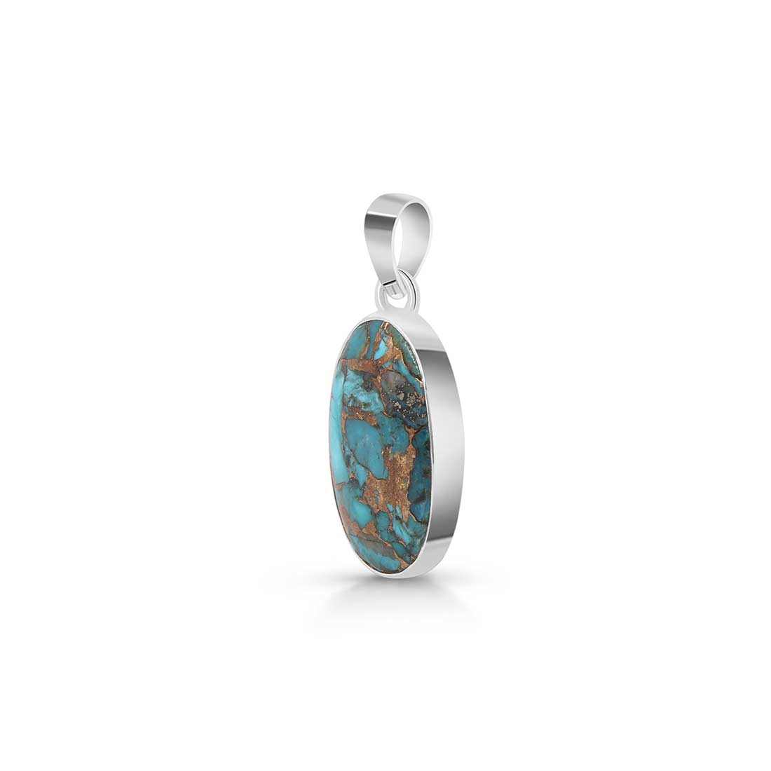 Turquoise (Copper) Pendant-(TRC-P-6.)