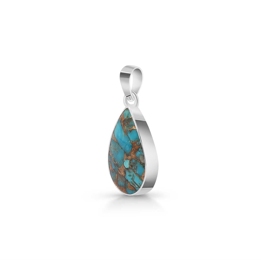 Turquoise (Copper) Pendant-(TRC-P-7.)