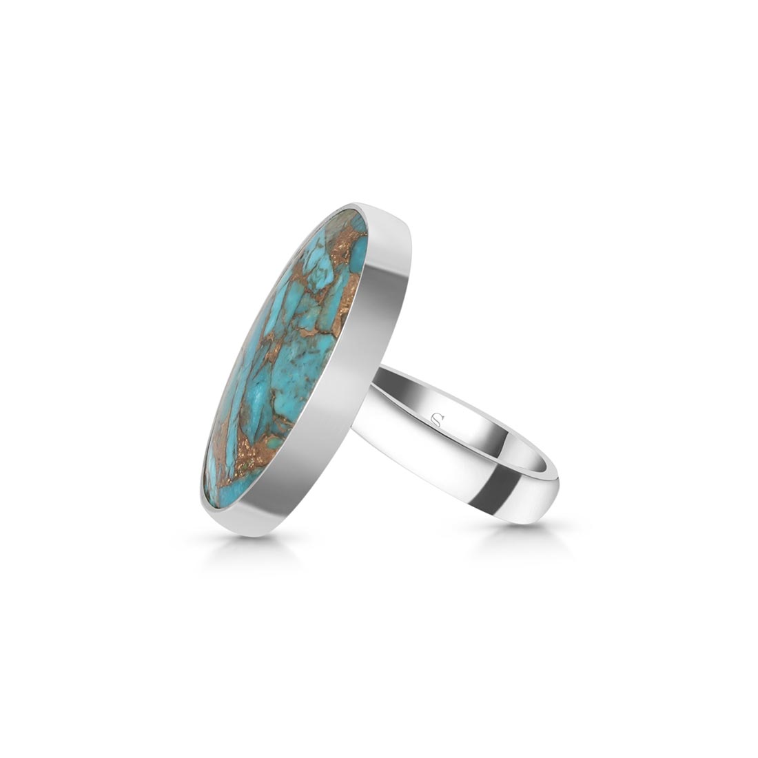 Turquoise (Copper) Adjustable Ring-(TRC-R-22)