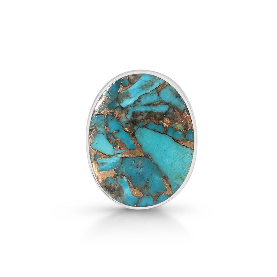 Turquoise (Copper) Adjustable Ring-(TRC-R-40)