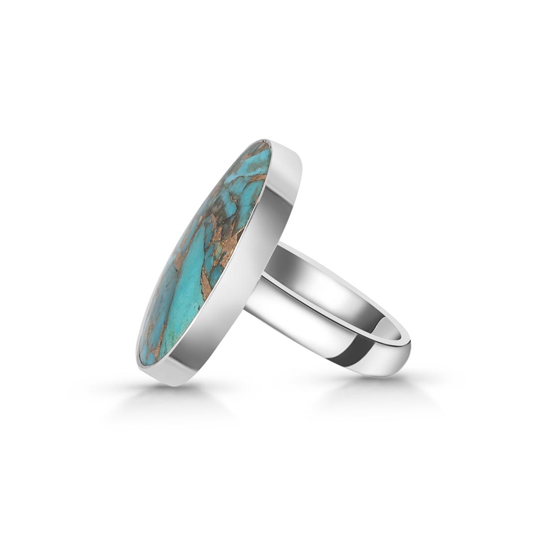 Turquoise (Copper) Adjustable Ring-(TRC-R-40)