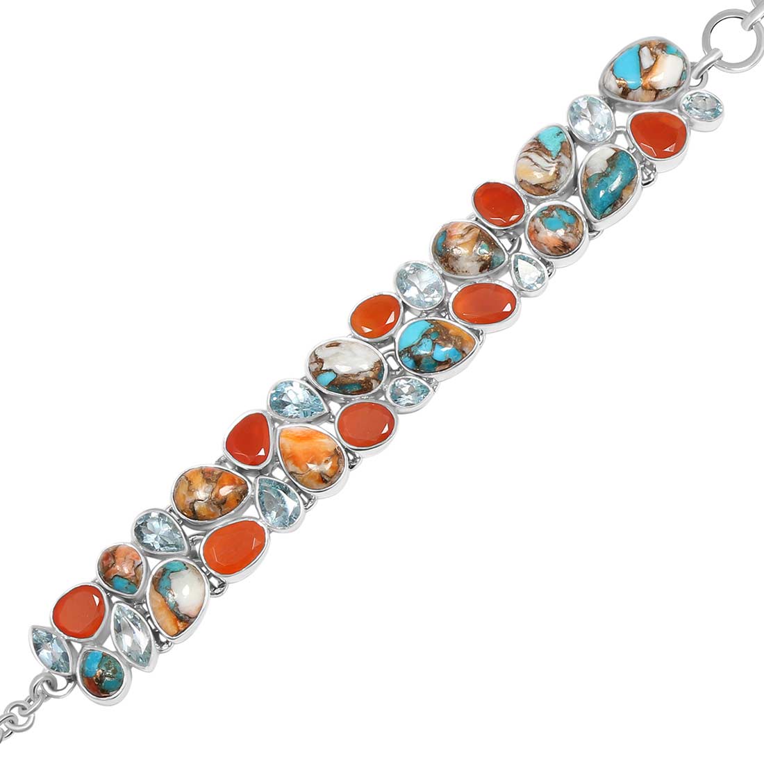 Spiny Oyster Turquoise Bracelet-(TRO-B-1.)