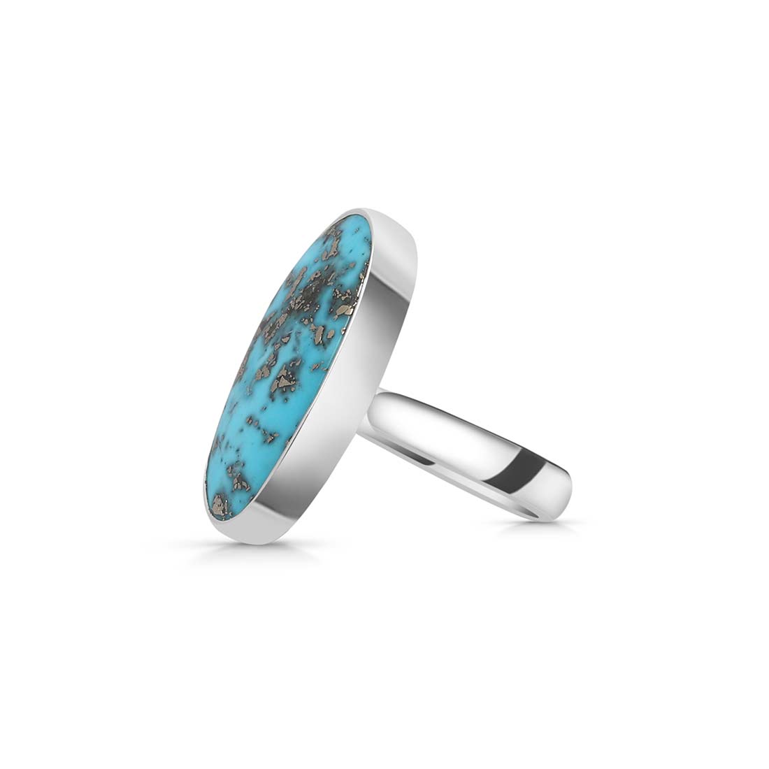 Turquoise Adjustable Ring-(TRQ-R-139.)