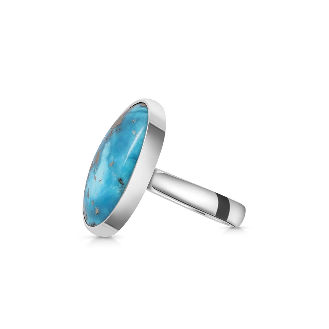 Turquoise Adjustable Ring-(TRQ-R-143.)