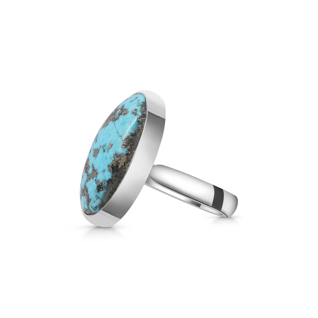 Turquoise Adjustable Ring-(TRQ-R-144.)