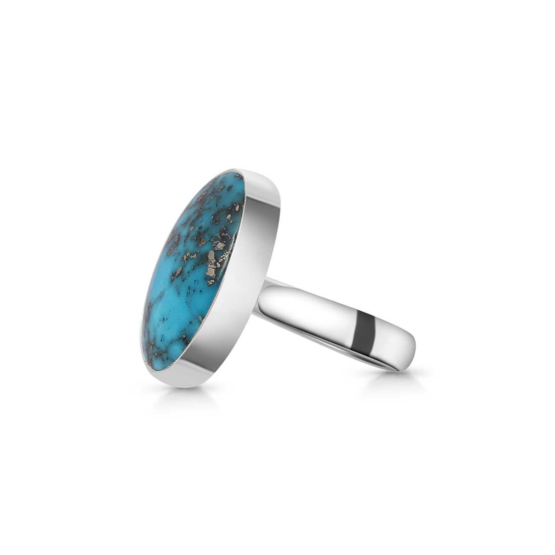 Turquoise Adjustable Ring-(TRQ-R-147.)