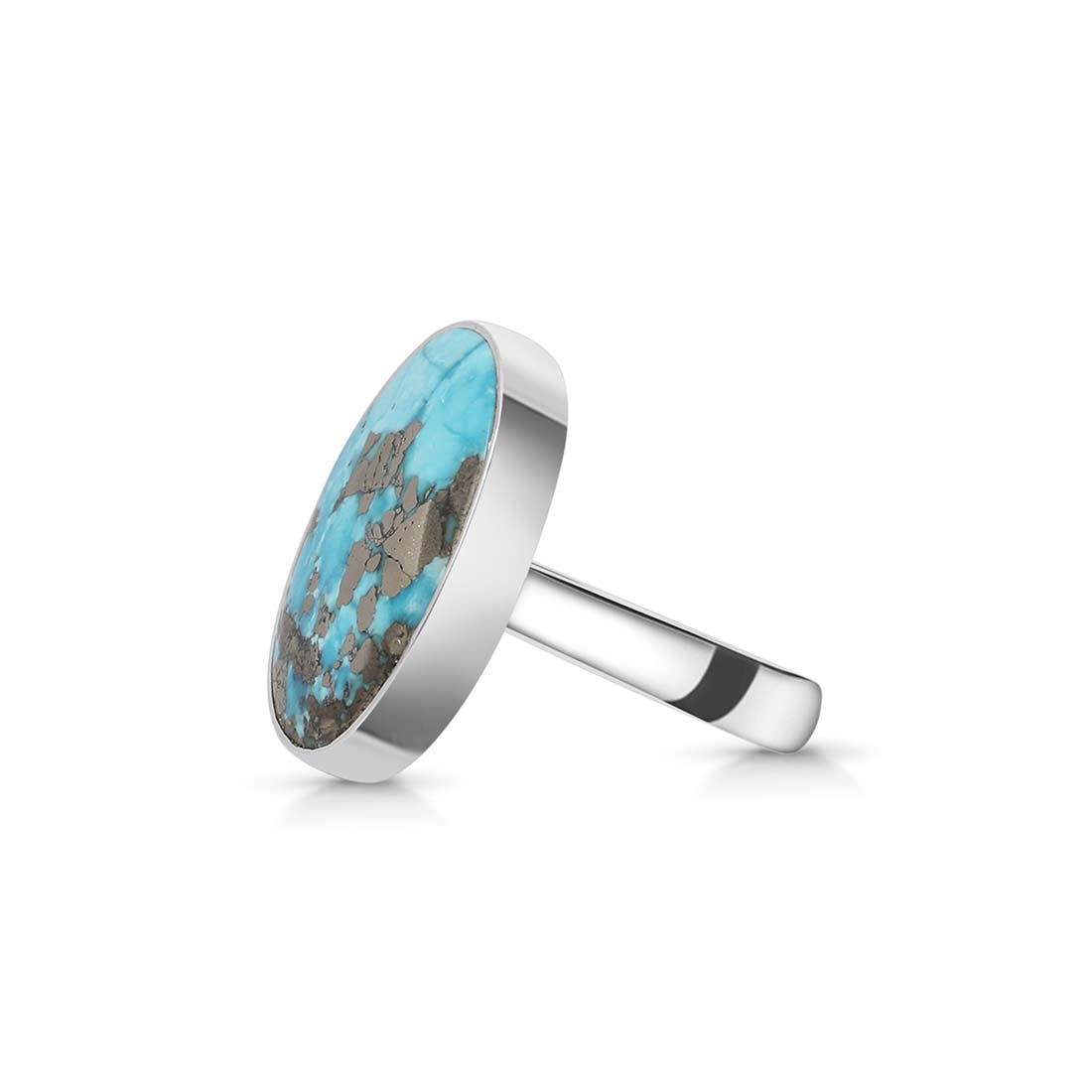 Turquoise Adjustable Ring-(TRQ-R-154.)