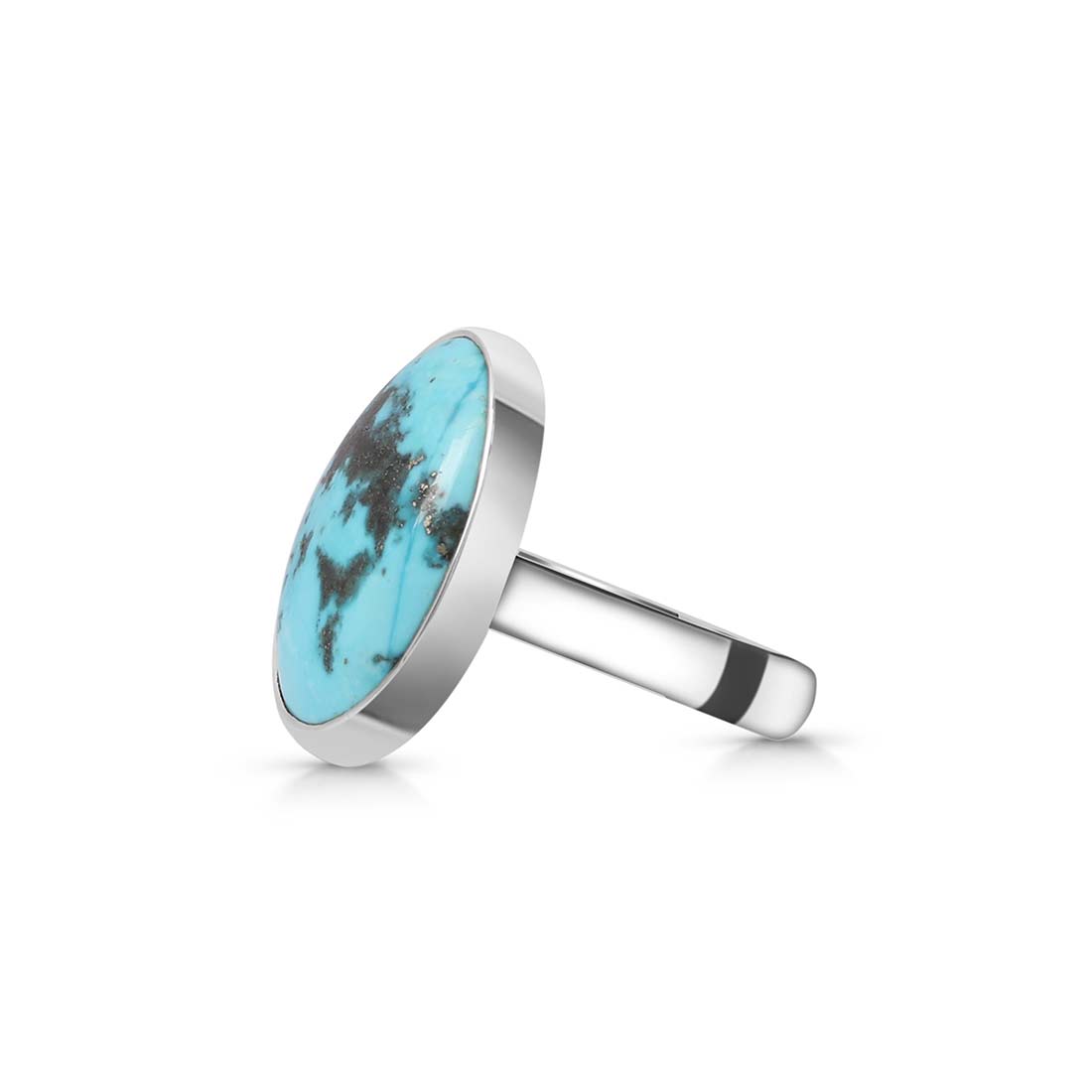 Turquoise Adjustable Ring-(TRQ-R-155.)