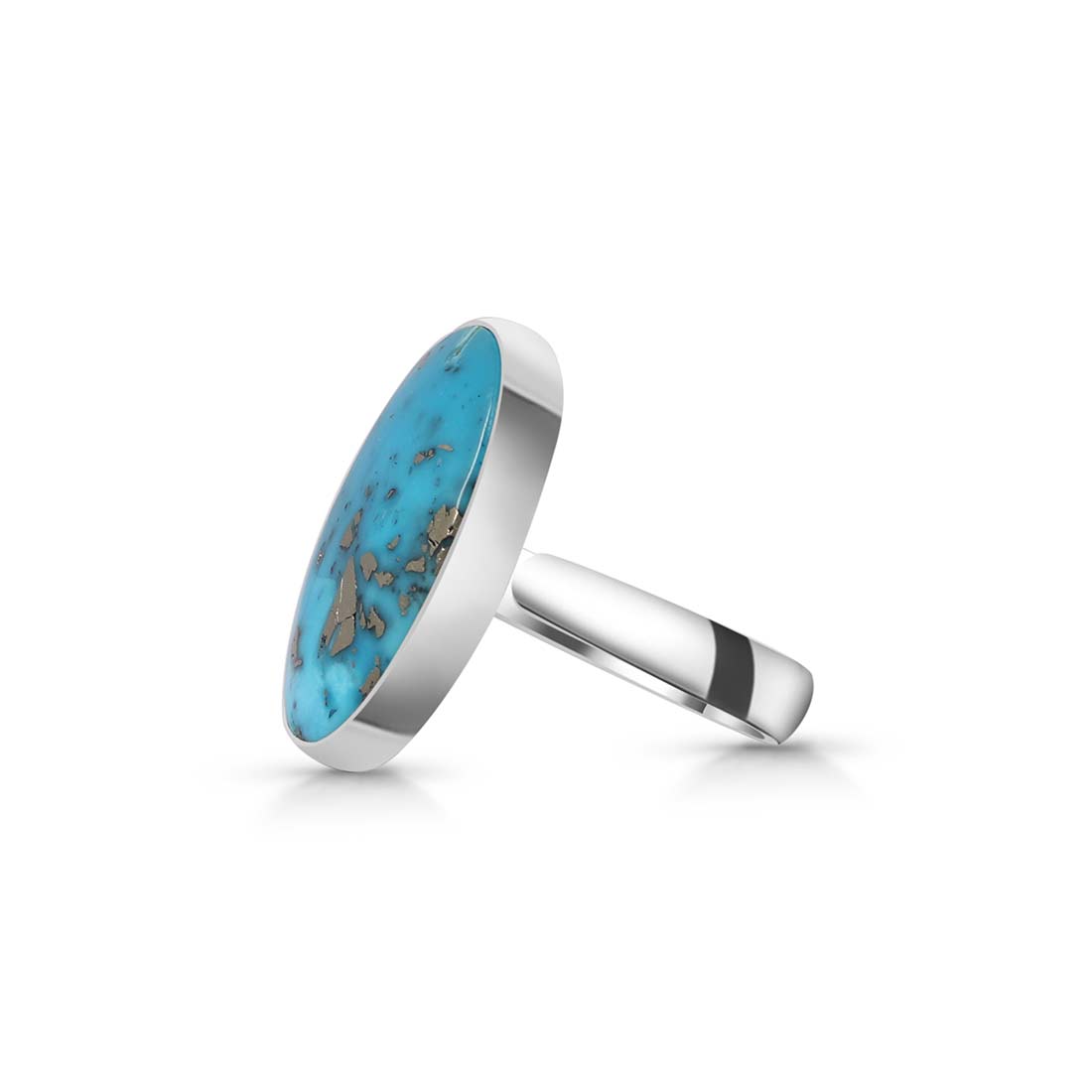 Turquoise Adjustable Ring-(TRQ-R-157.)