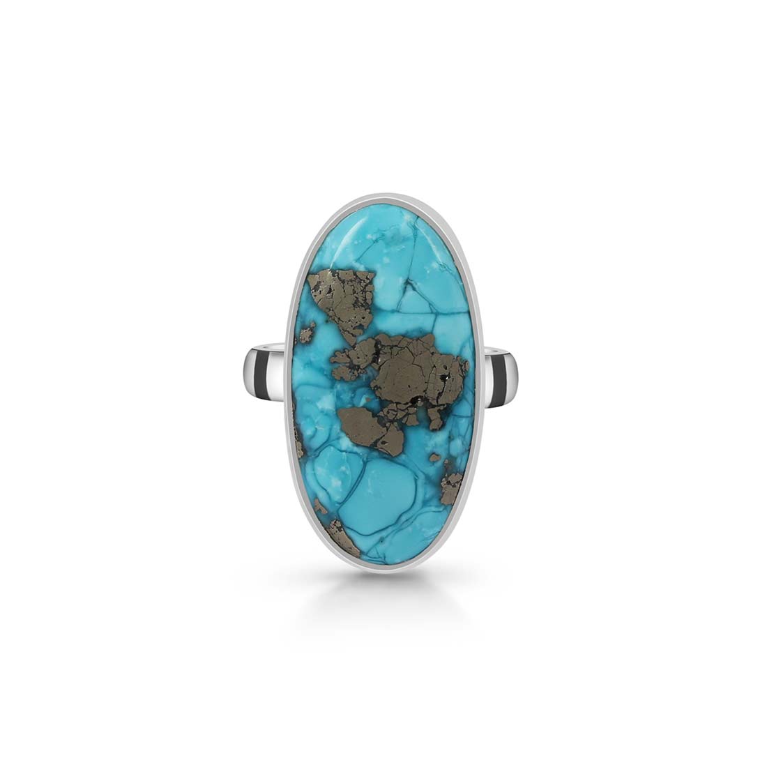 Turquoise Adjustable Ring-(TRQ-R-173.)