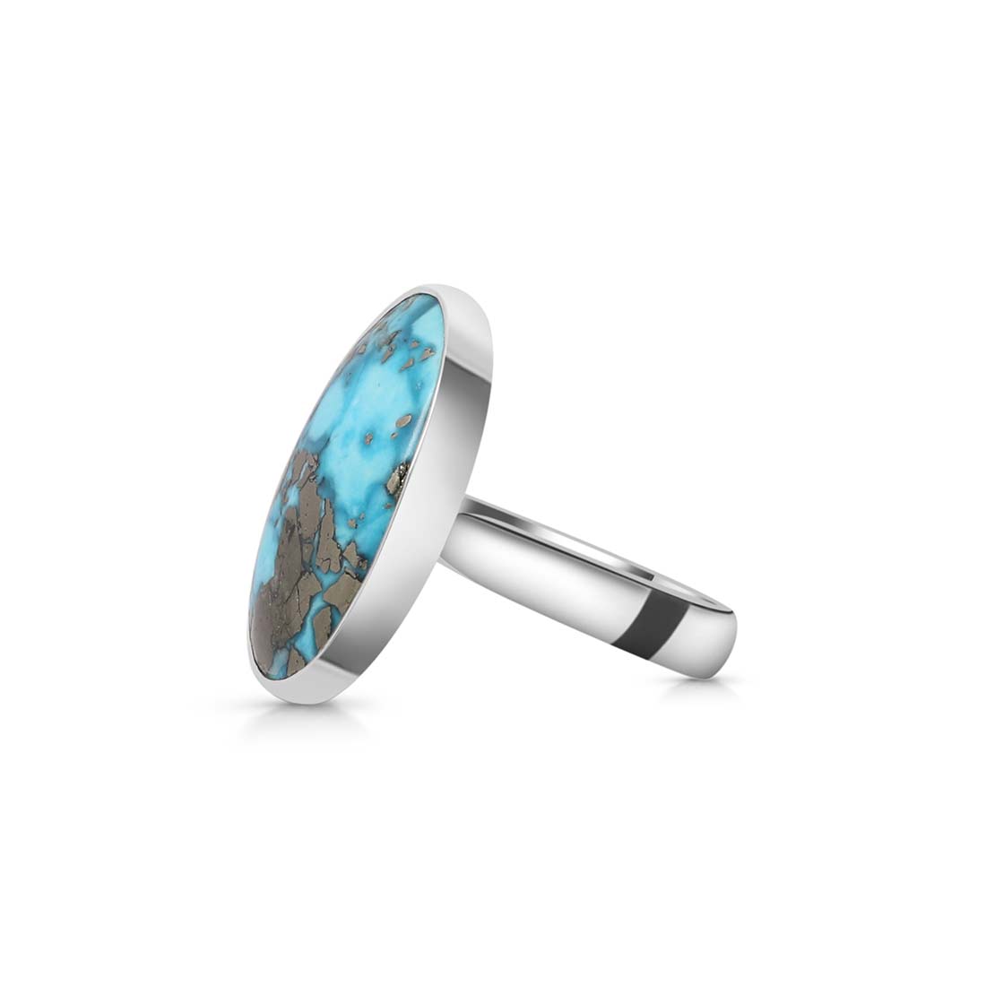 Turquoise Adjustable Ring-(TRQ-R-193.)