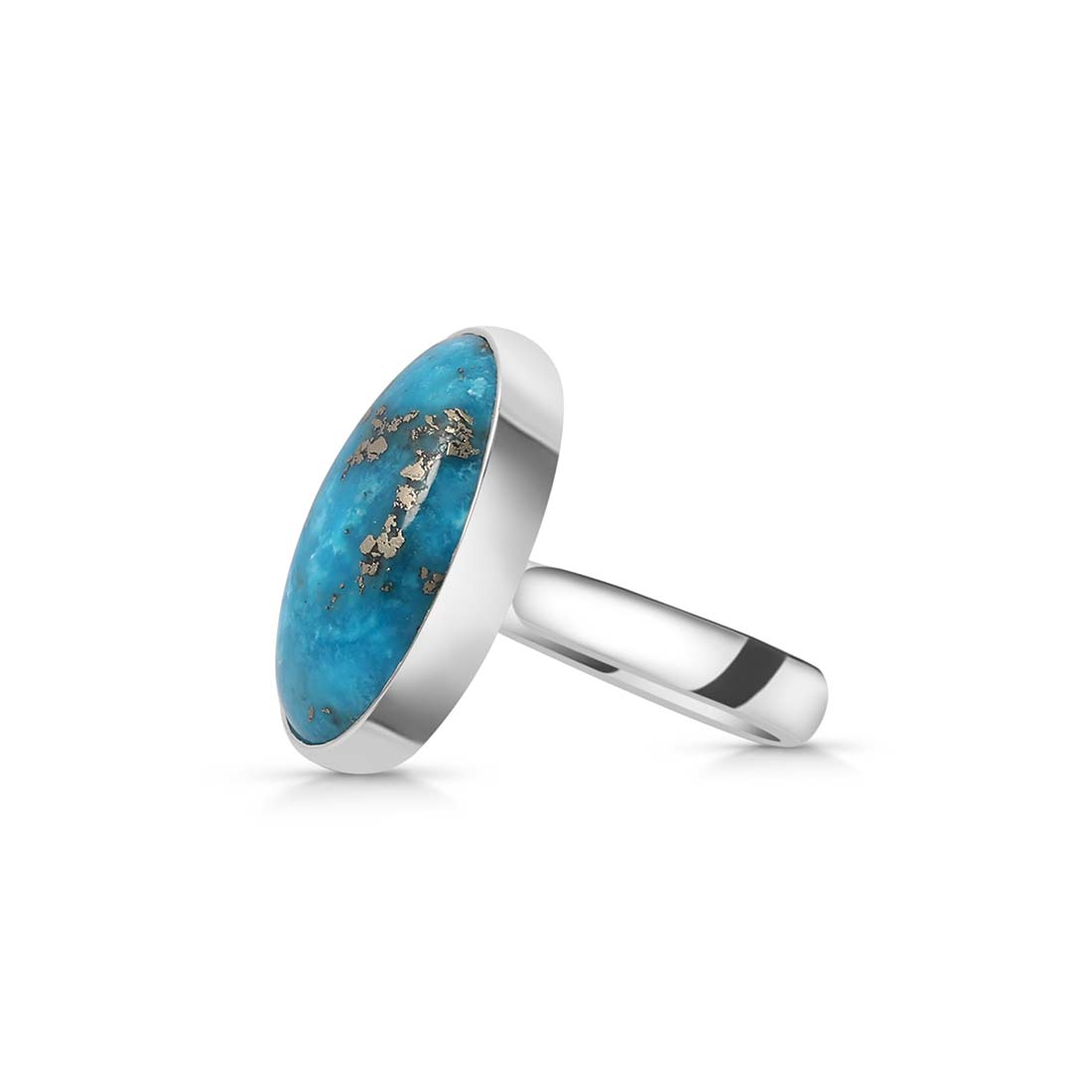 Turquoise Adjustable Ring-(TRQ-R-198.)