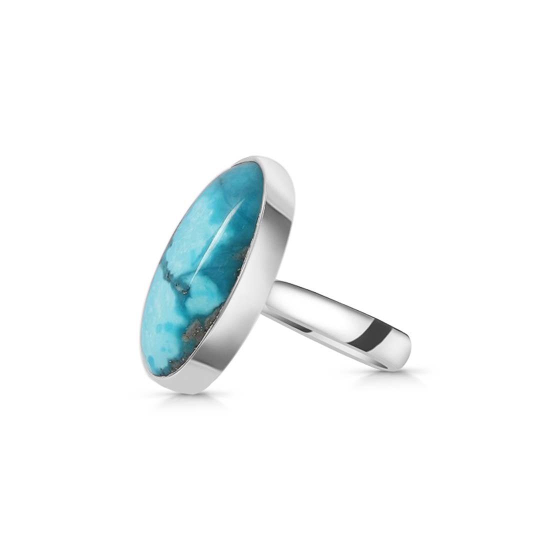 Turquoise Adjustable Ring-(TRQ-R-205.)