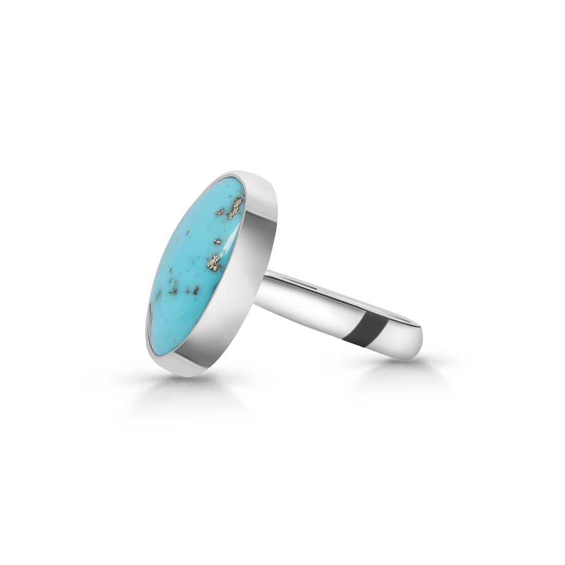 Turquoise Adjustable Ring-(TRQ-R-210.)