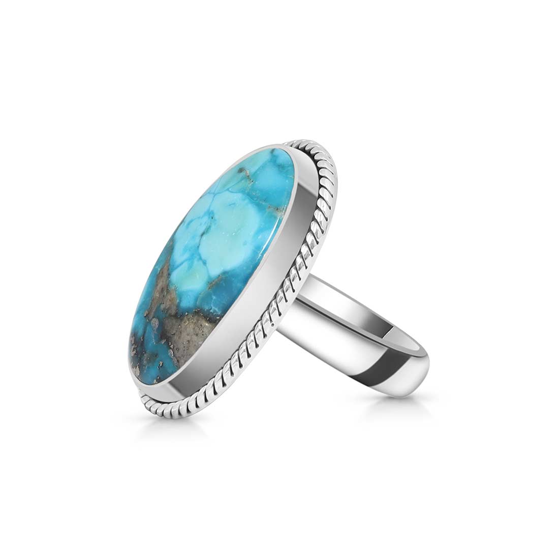 Turquoise Adjustable Ring-(TRQ-R-260.)