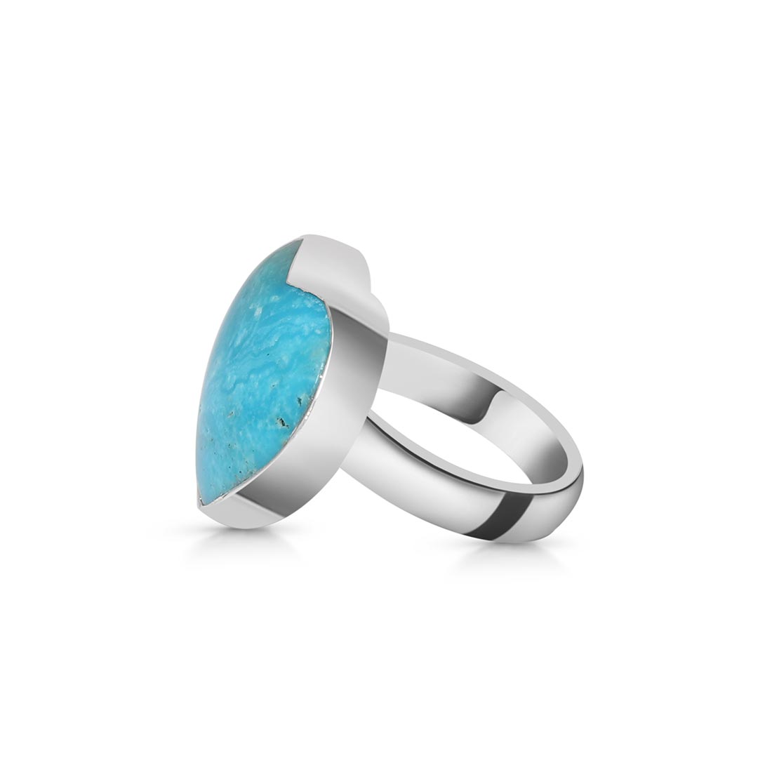 Turquoise Adjustable Ring-(TRQ-R-47.)