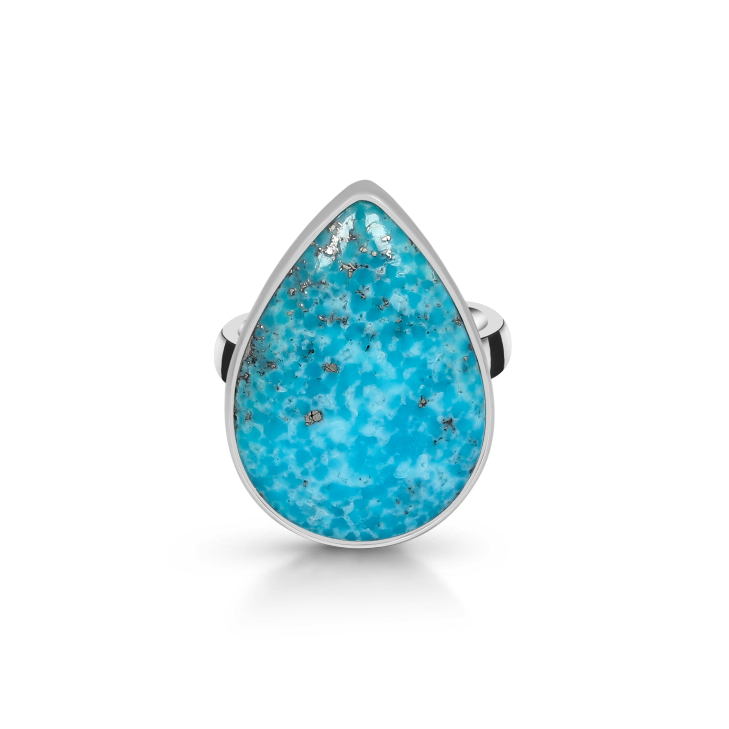 Turquoise Adjustable Ring-(TRQ-R-61.)