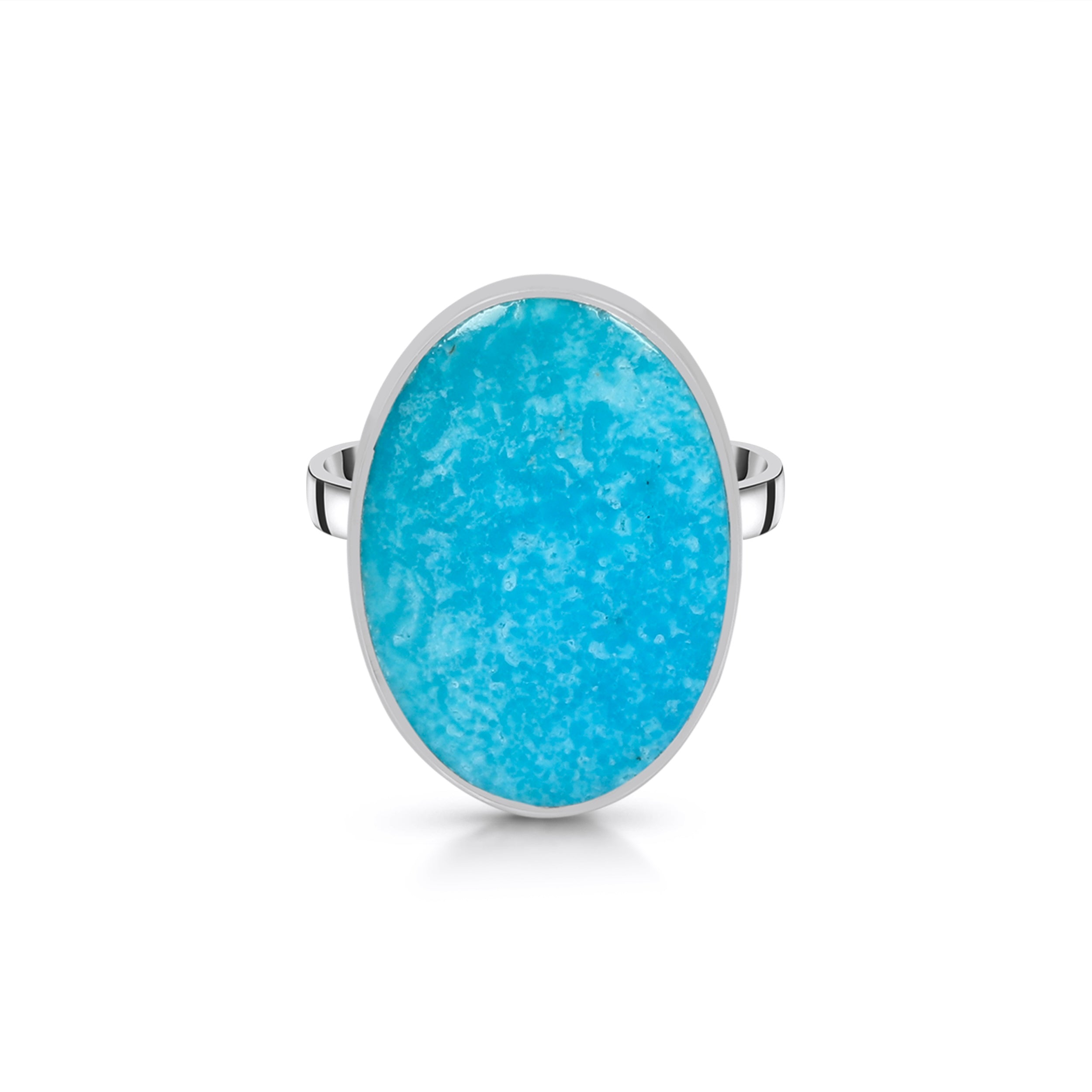 Turquoise Adjustable Ring-(TRQ-R-75.)