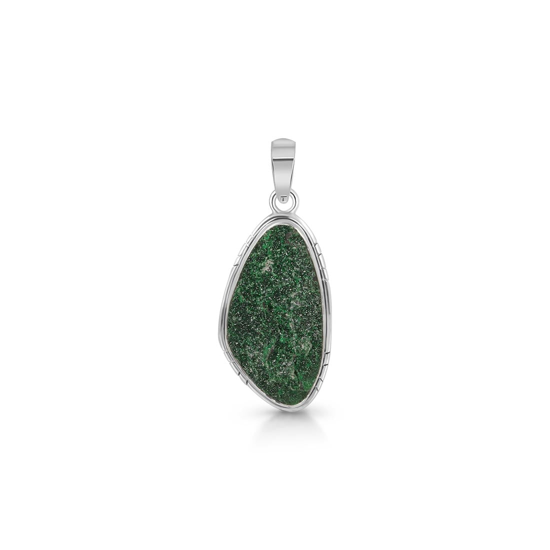 Uvarovite Druzy Pendant-(UVR-P-12.)