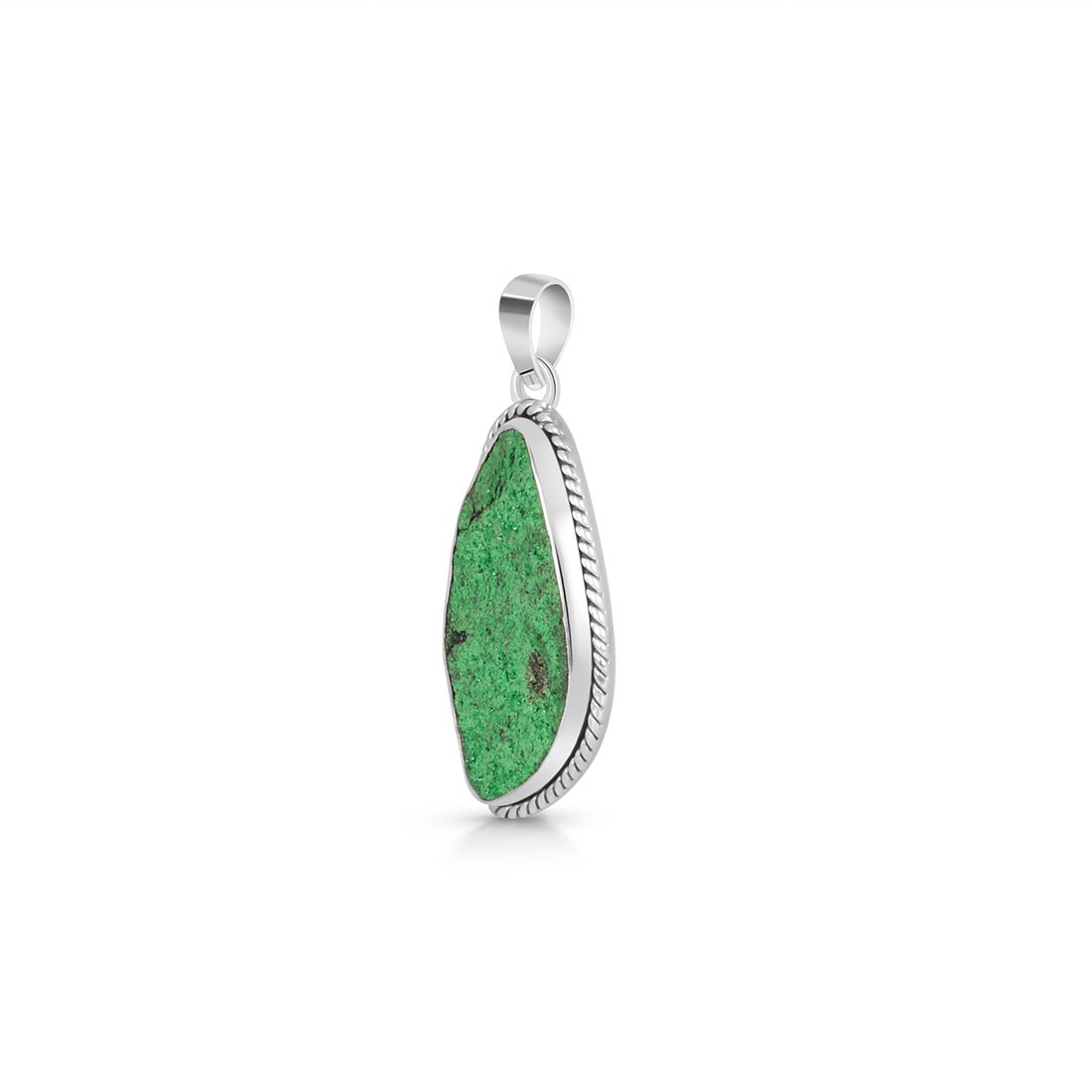 Uvarovite Druzy Pendant-(UVR-P-13.)