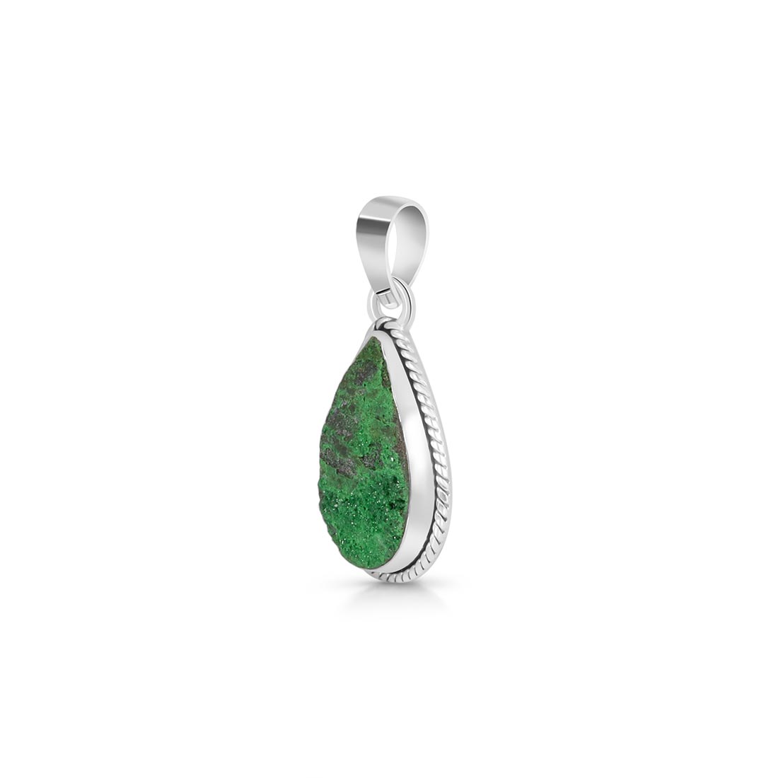 Uvarovite Druzy Pendant-(UVR-P-16.)