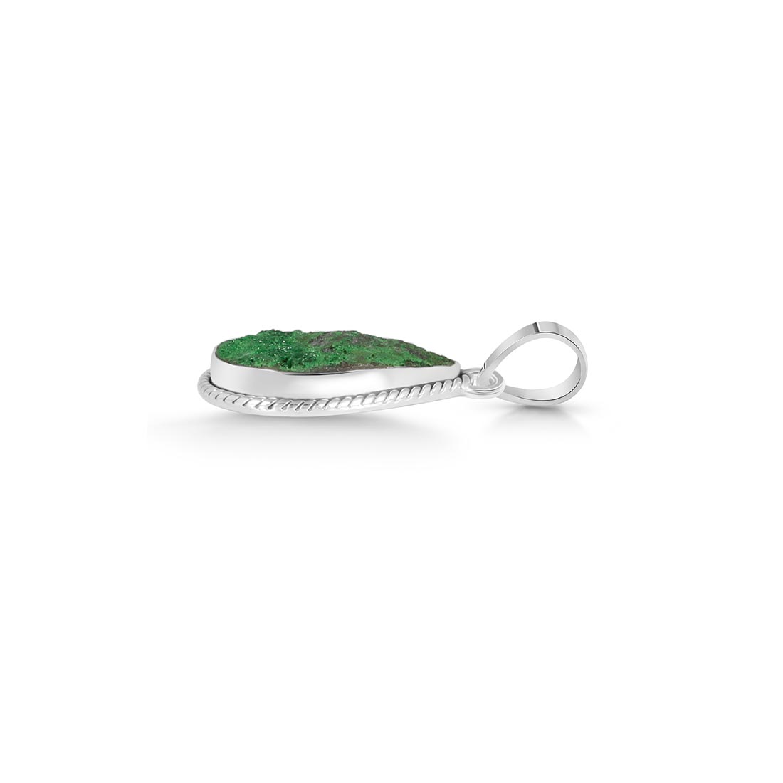 Uvarovite Druzy Pendant-(UVR-P-16.)