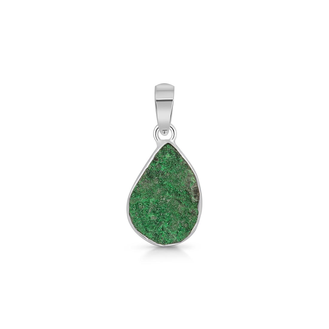 Uvarovite Druzy Pendant-(UVR-P-18.)