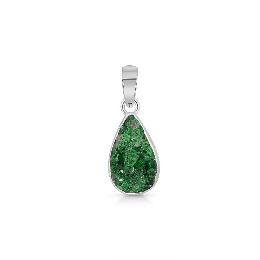 Uvarovite Druzy Pendant-(UVR-P-19.)