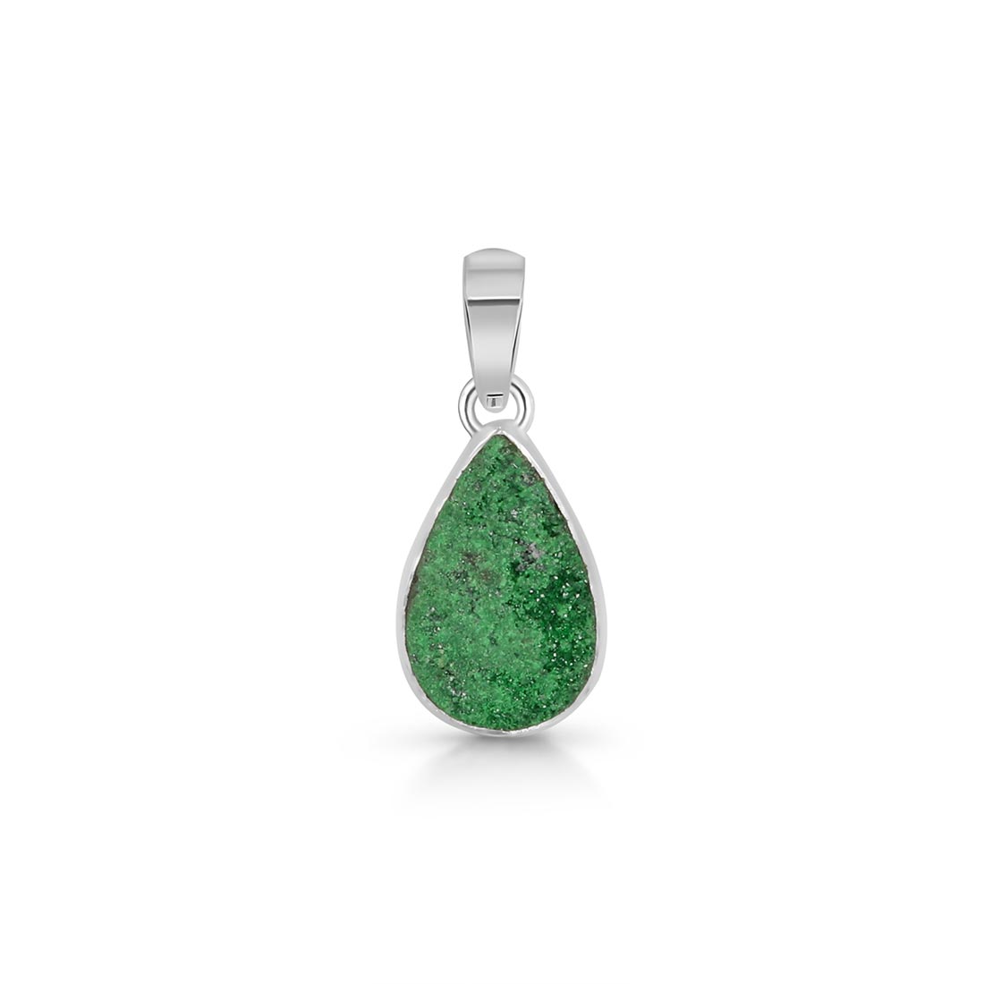 Uvarovite Druzy Pendant-(UVR-P-23.)