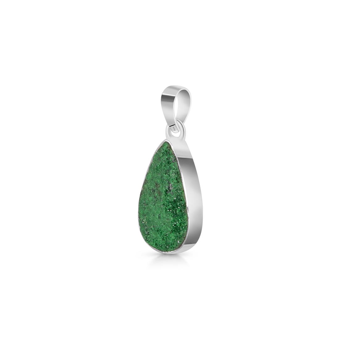 Uvarovite Druzy Pendant-(UVR-P-23.)