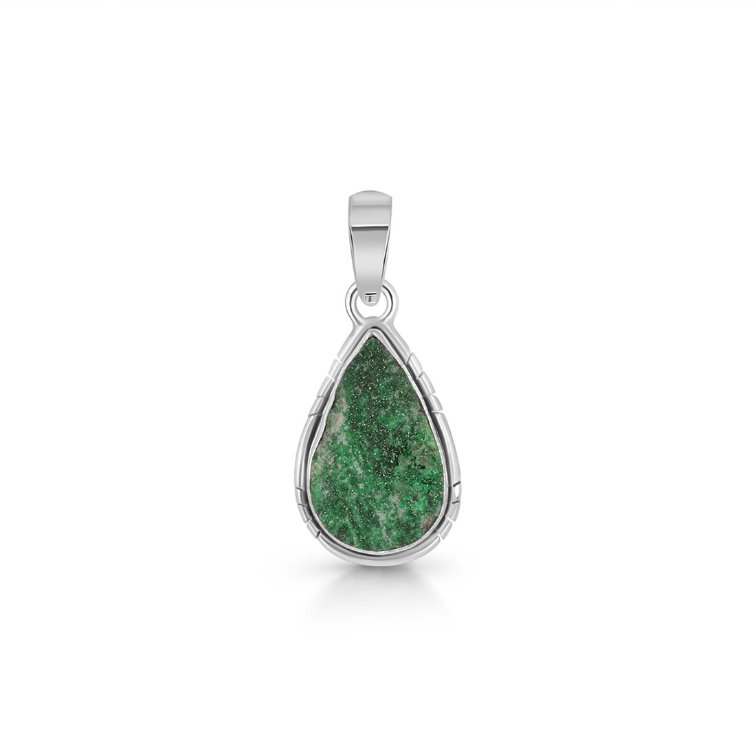 Uvarovite Druzy Pendant-(UVR-P-24.)