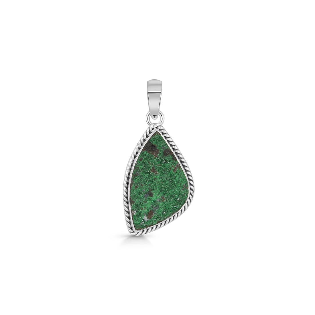 Uvarovite Druzy Pendant-(UVR-P-27.)