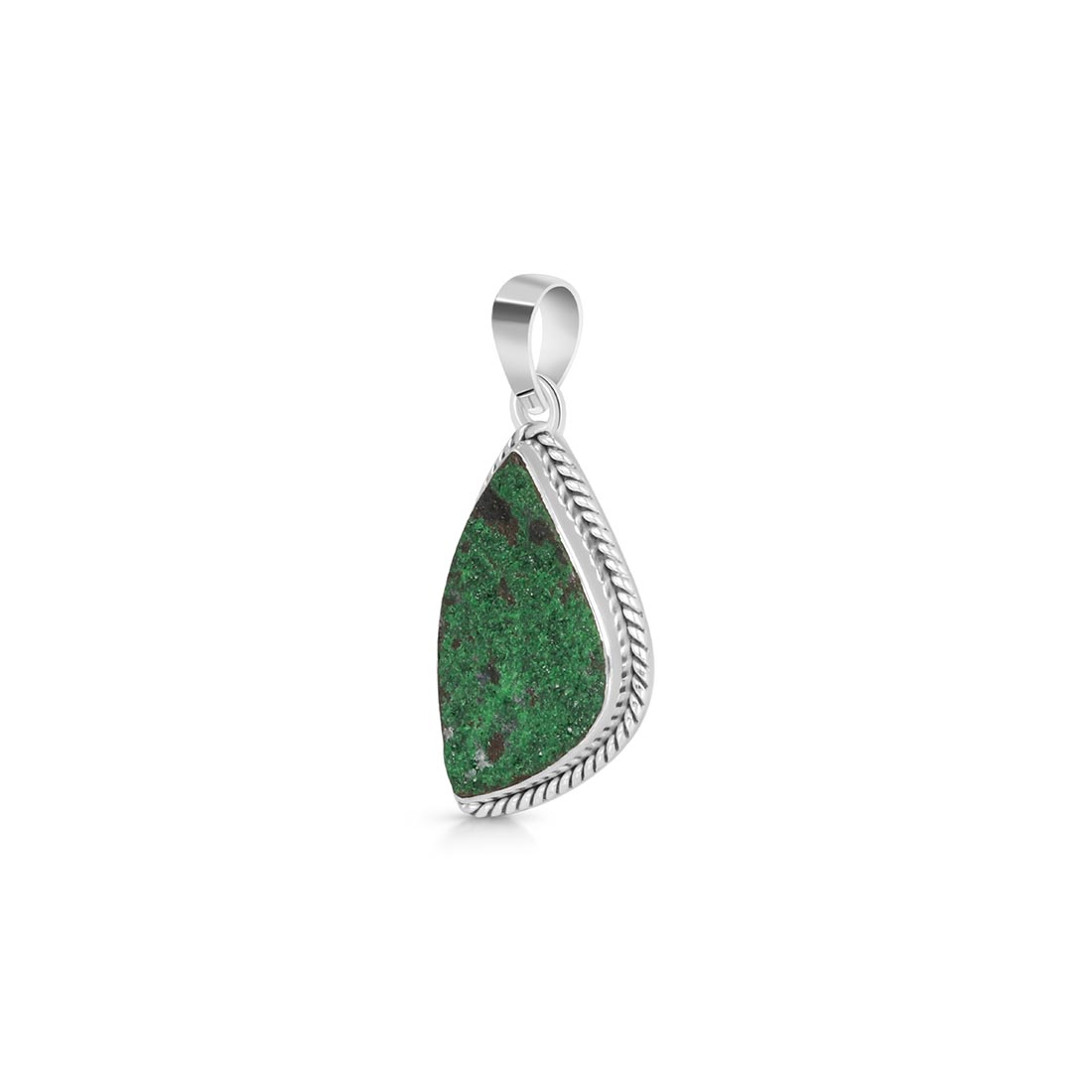 Uvarovite Druzy Pendant-(UVR-P-27.)