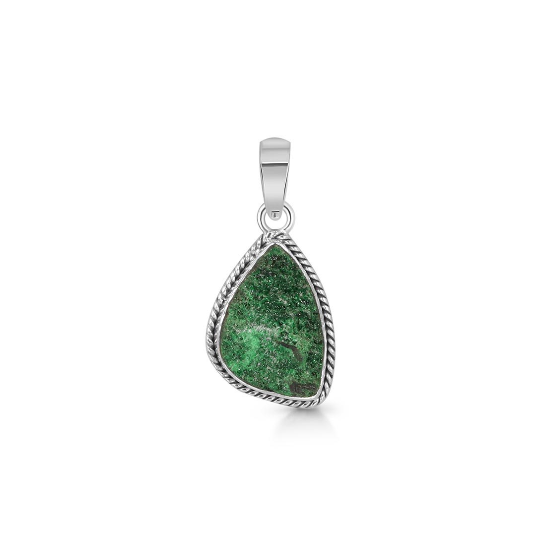 Uvarovite Druzy Pendant-(UVR-P-3.)