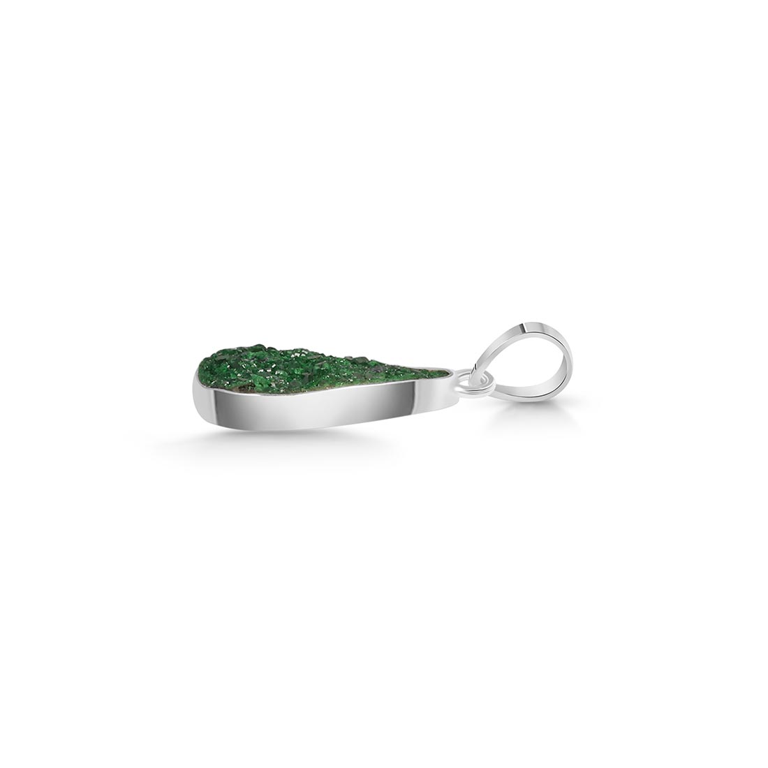 Uvarovite Druzy Pendant-(UVR-P-32.)